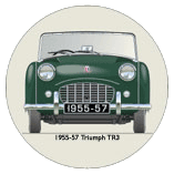 Triumph TR3 1955-57 (wire wheels) Coaster 4